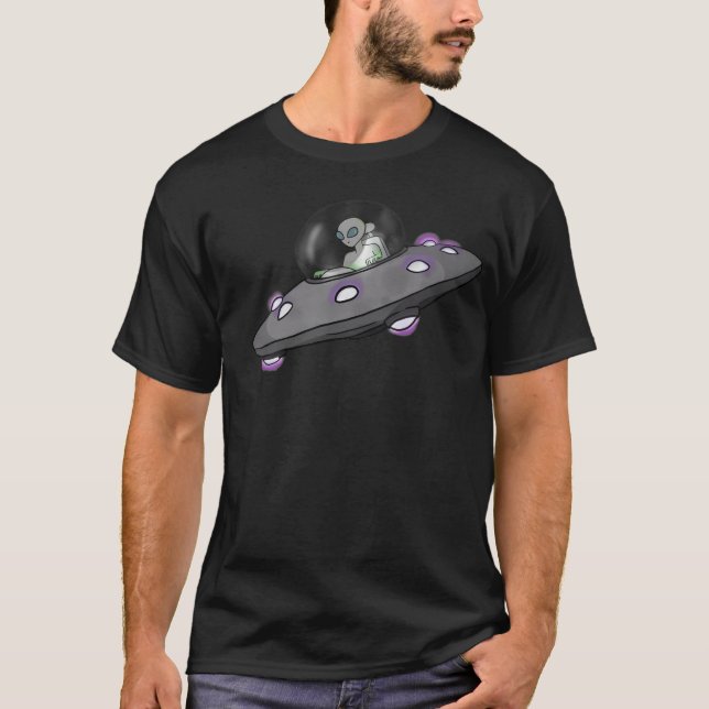 Alien Ufo T Shirt (Framsida)