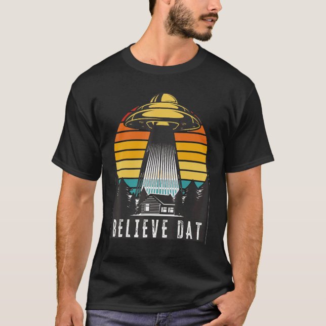 Alien Ufo Tro att Alien Abduction Space Su T Shirt (Framsida)