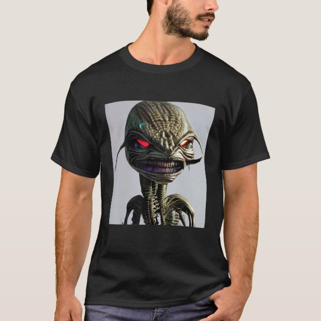 Alien UFO UAP 51 area grey out of this world creat T Shirt (Framsida)