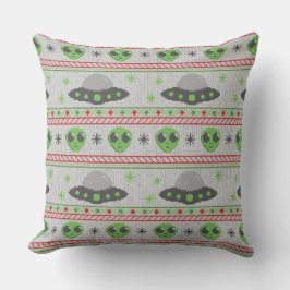 Alien Ugly jul Sweater Kudde