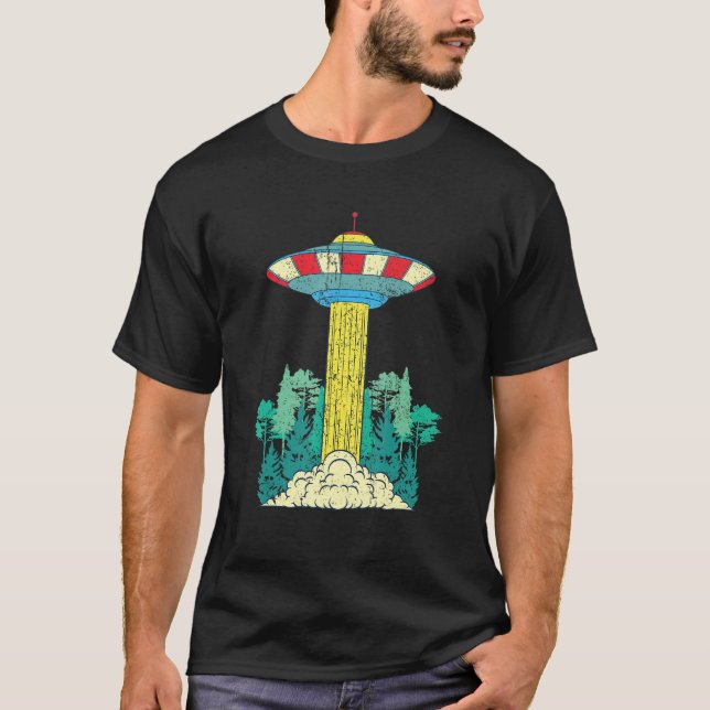 Alien Unidentified Flying Object Sci Fi Nature For T Shirt (Framsida)