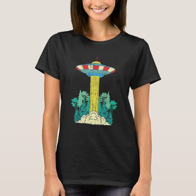 Alien Unidentified Flying Object Sci Fi Nature For T Shirt (Framsida)