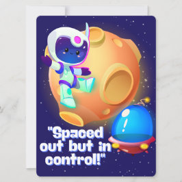 ALIEN, UNIVERSE, ROCKETSHIP, PLANET OCH ASTRONAUUT JULKORT