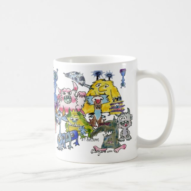 Alien-uppskattning Tack för en fantastisk Tecknad Kaffemugg (Höger)