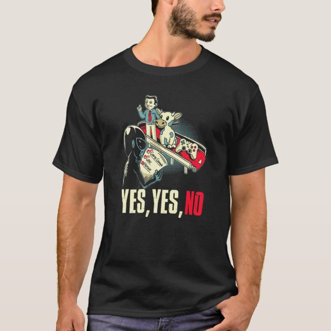 Alien Urval Ko Videospel Kontrollenhet Ja Människa T Shirt (Framsida)