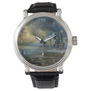 Alien Visiting Earth möter Surfer Armbandsur