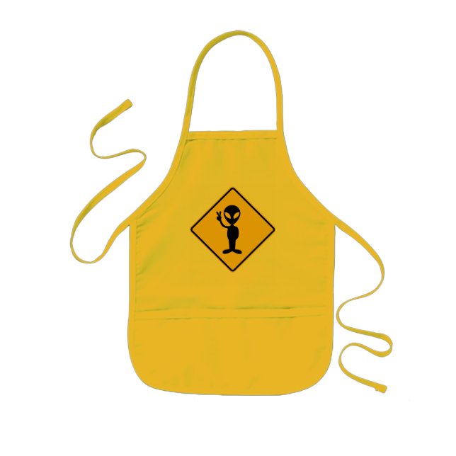 Alien Warning Apron Barnförkläde (Framsidan)