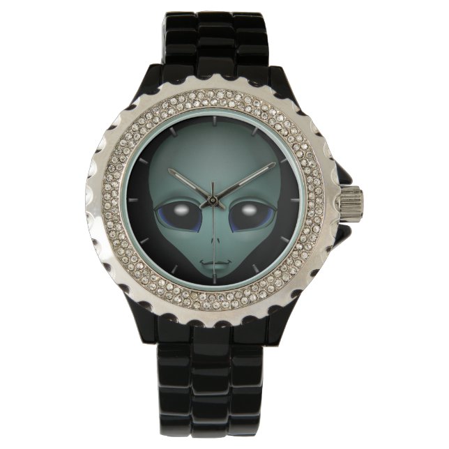 Alien Watch Cute Grått Alien ET Alien Wrist Watch  Armbandsur (Framsida)