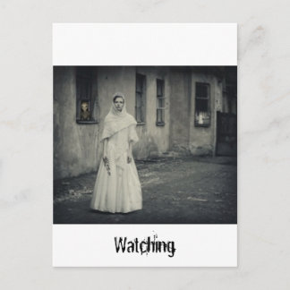 Alien Watching Postcard Vykort