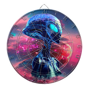 Alien Wisdom Psychedelic Scifi Art Darttavla