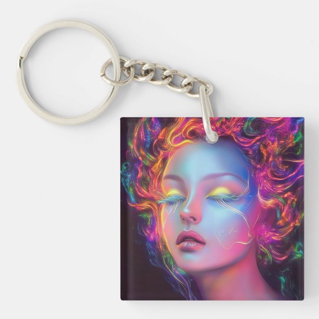 Alien Woman med Cosmic Hair (Framsidan)