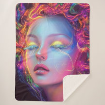 Alien Woman med Cosmic Hair