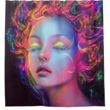 Alien Woman med Cosmic Hair