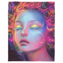 Alien Woman med Cosmic Hair