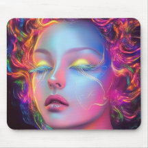 Alien Woman med Cosmic Hair