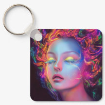 Alien Woman med Cosmic Hair