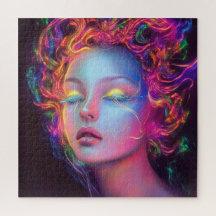 Alien Woman med Cosmic Hair