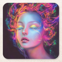 Alien Woman med Cosmic Hair