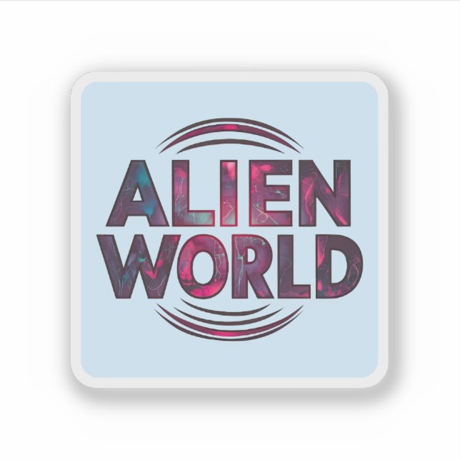 Alien World Klistermärken (Framsida)