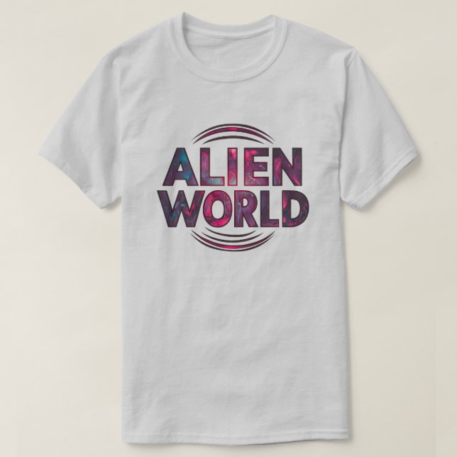 Alien World T Shirt (Design framsida)