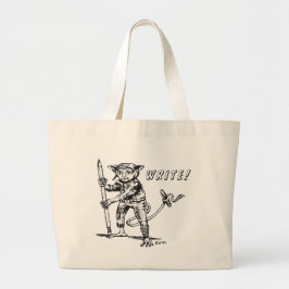 Alien Writers jumbo Tote Bag Tygkasse