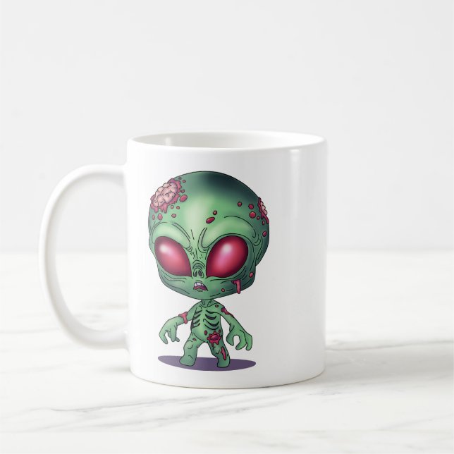 Alien Zombie Kaffemugg (Vänster)