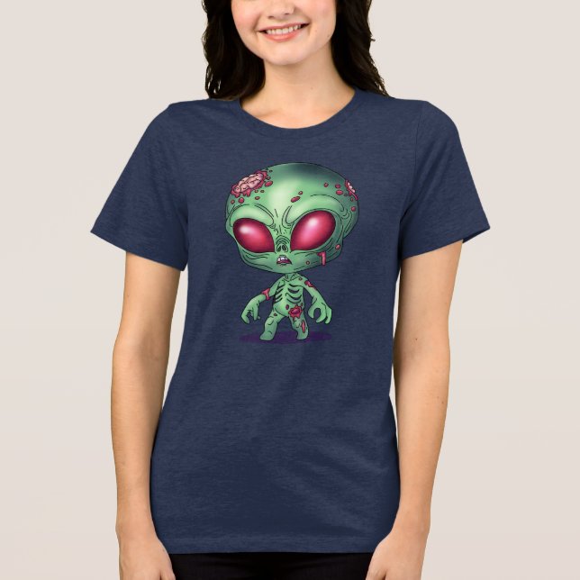 Alien Zombie T Shirt (Framsida)