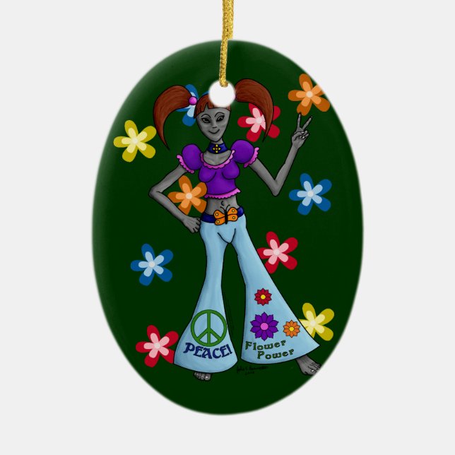 Alienation: Hippy Chick Ornament Oval (Framsidan)