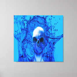 Alienblåskalle Canvastryck
