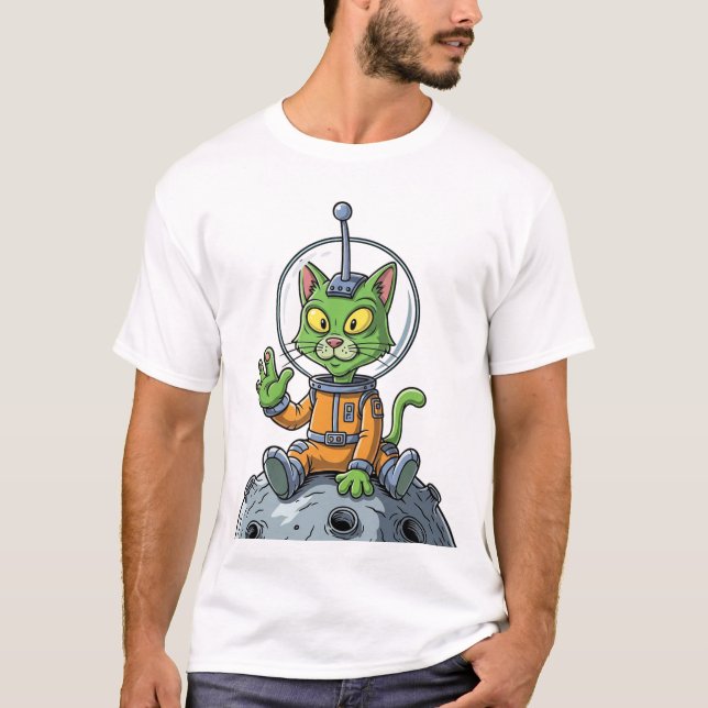 AlienCat T-Shirt (Framsida)