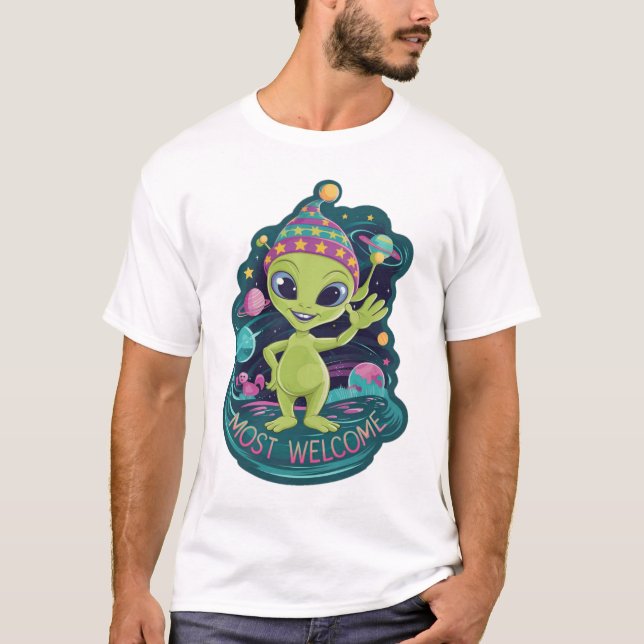 Aliendesign T Shirt (Framsida)