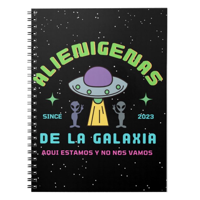 alienigenas de la galaxia anteckningsbok (Framsidan)