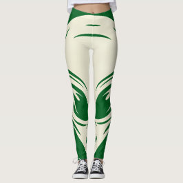 Alienillustration av en skiss av humoider huvud leggings
