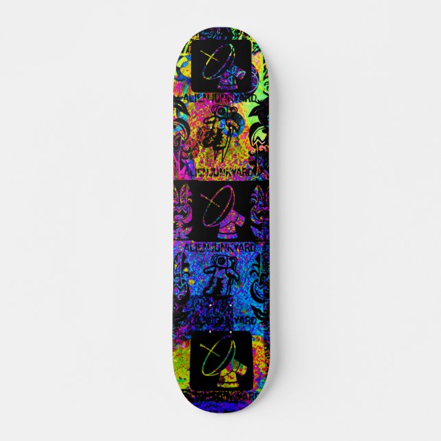 AlienJunkyard Mini Skateboard Bräda 18,7 Cm (Framsida)