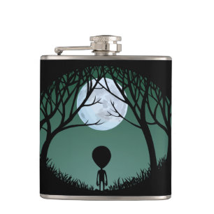 Alienkolv Alien Grått Drink Flasks Personalize Fickplunta