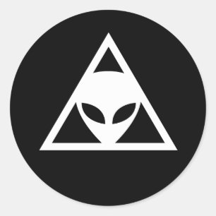 Alienkonspirationen Runt Klistermärke