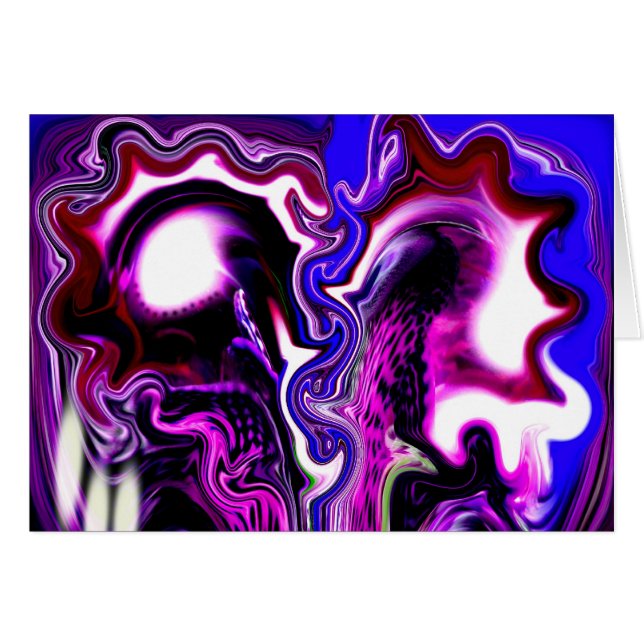 Alienljusår 4000 hälsningskort (Framsidan Horizontal)