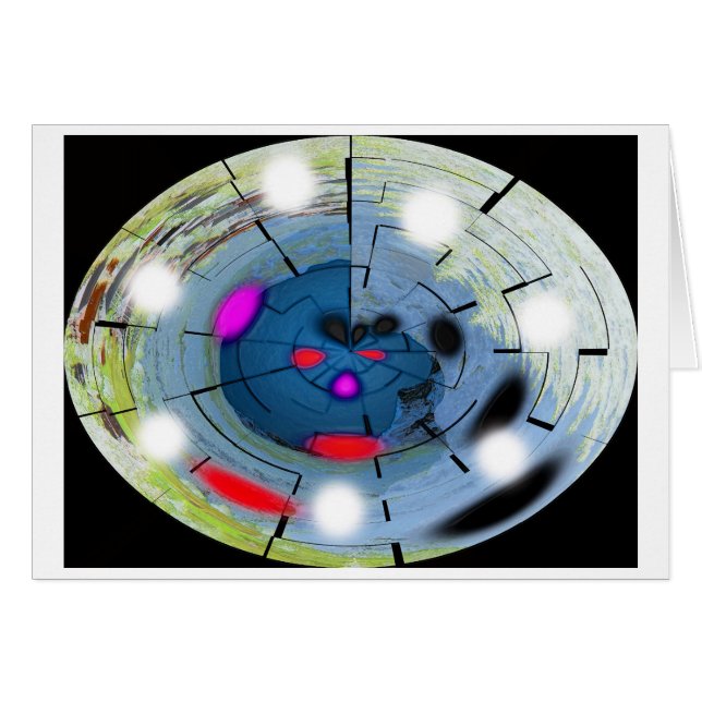 Aliennavigering Hälsningskort (Framsidan Horizontal)