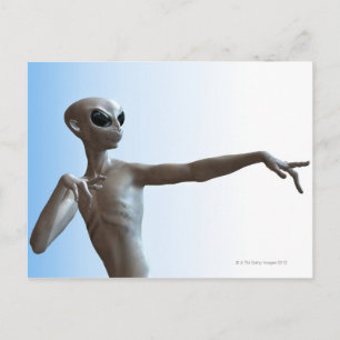 Alienpekande Vykort