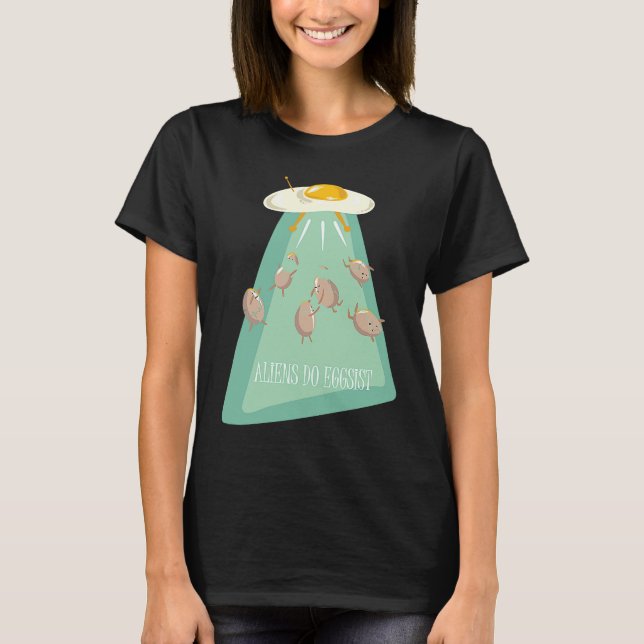 Aliens Eggs Ship  Alien Saying  for Kids Youth T Shirt (Framsida)