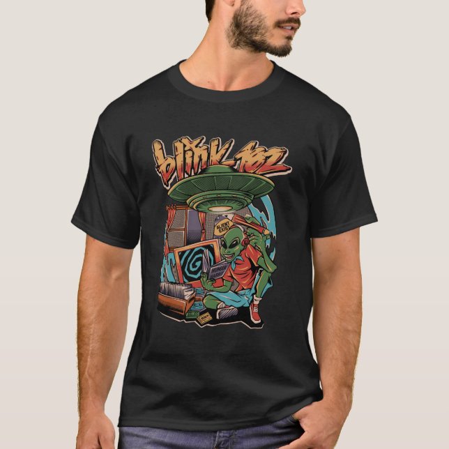 Aliens Exist - Blink 182 Reunion T Shirt (Framsida)