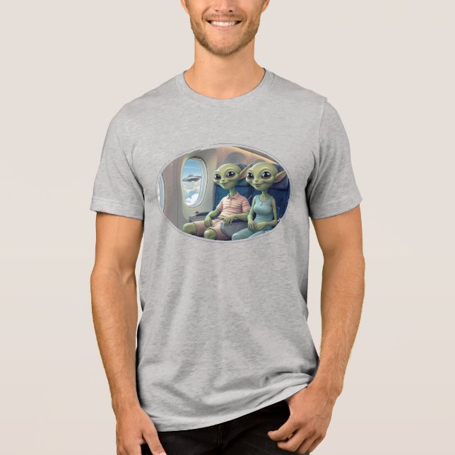 Aliens in First Class T Shirt (Framsida)