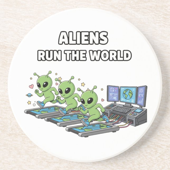 Aliens Run the World Underlägg (Framsidan)