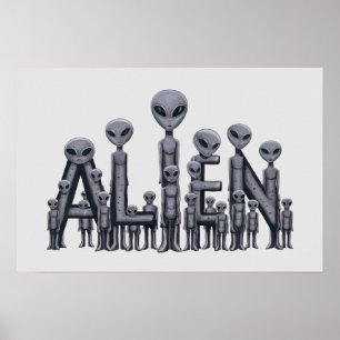 Alientext Poster