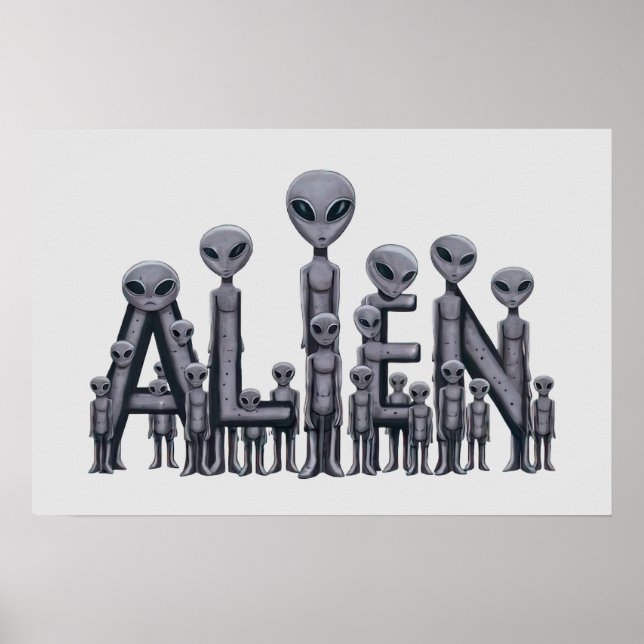 Alientext Poster (Framsidan)