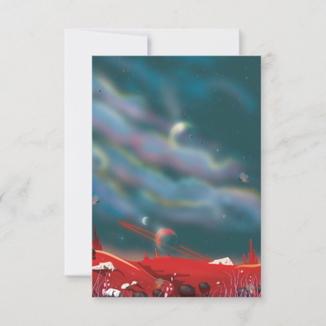 Alienvärlden Inbjudningar (Framsida)