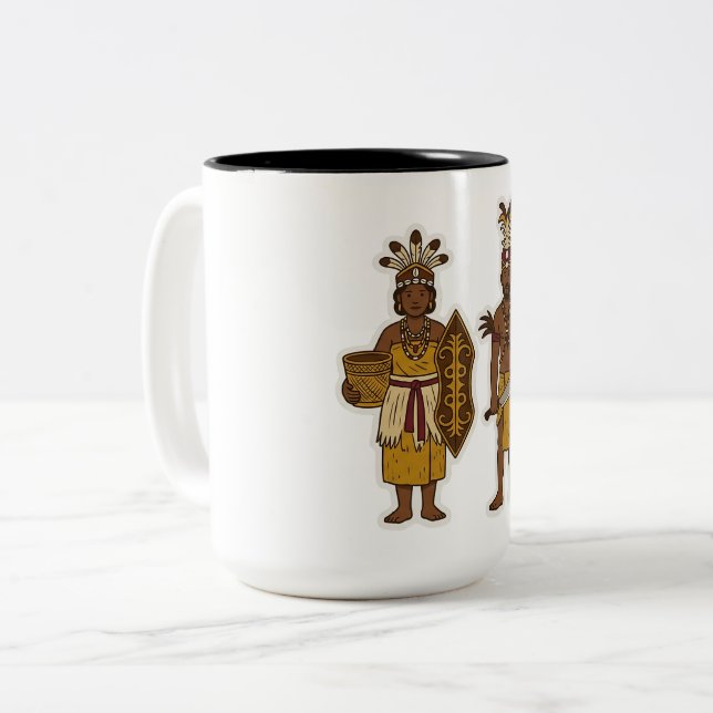 Alifuru Ina & Ama Två-Tonad Mugg (Framsida vänster)