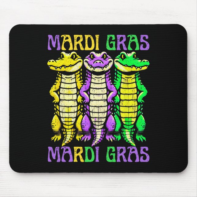 Aligator Crokodiles Louisiana Mardi Gras Carnival Musmatta (Framsidan)