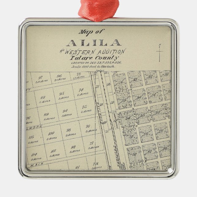 Alila Julgransprydnad Metall (Framsidan)