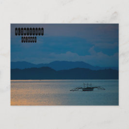 Alimanguan-stranden i Palawan Filippinerna Vykort